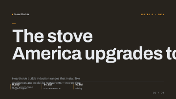 Hearthside — Pitch Deck — Consumer pitch deck template