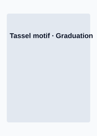 Tassel motif — Graduation template