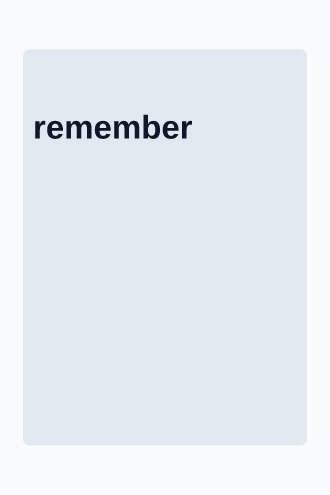 remember — echo poster — Time & Memory template