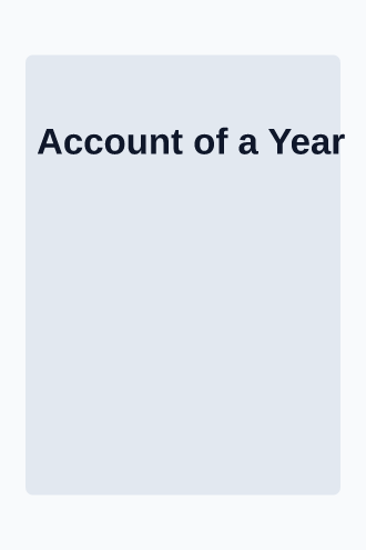 Account of a Year — ledger poster — Time & Memory template