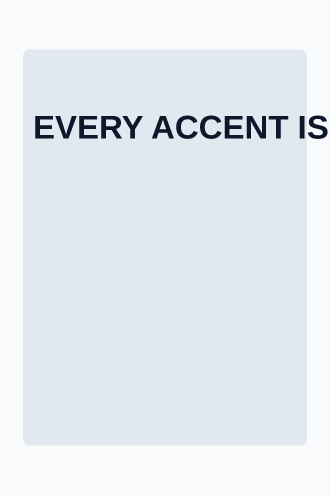 EVERY ACCENT IS A MAP OF EVERYWHERE YOUR MOUTH HAS LIVED. — diagonal poster — Language & Translation template