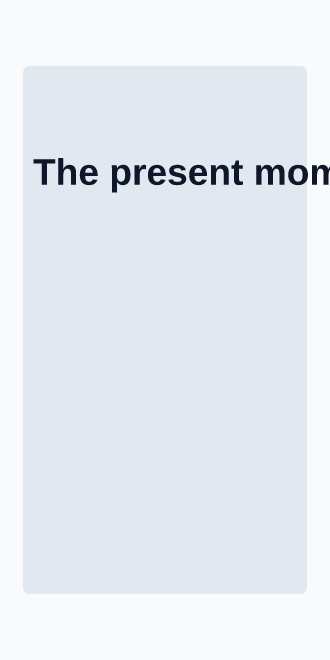 The present moment, performed live — ticket poster — The Body & Senses template
