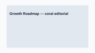 Growth Roadmap — Marketing Strategy template