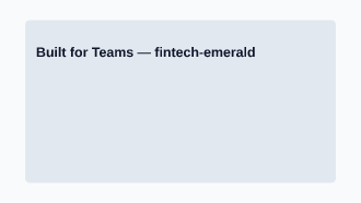 Built for Teams — Product Launch template