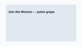 Join the Mission — HR & Hiring template