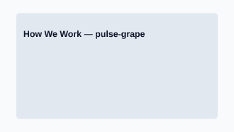 How We Work — Agency Portfolio template