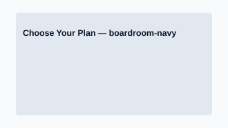 Choose Your Plan — Product Launch template