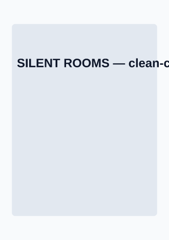 SILENT ROOMS — Film & Arts template