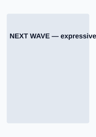 NEXT WAVE — Corporate & Conference template