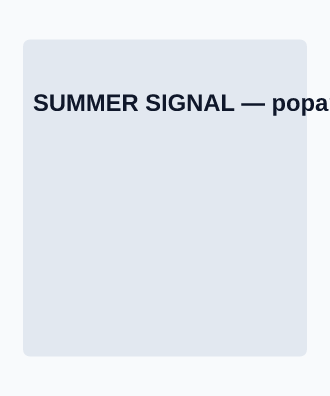 SUMMER SIGNAL — Music & Entertainment template