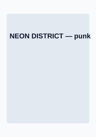 NEON DISTRICT — Music & Entertainment template