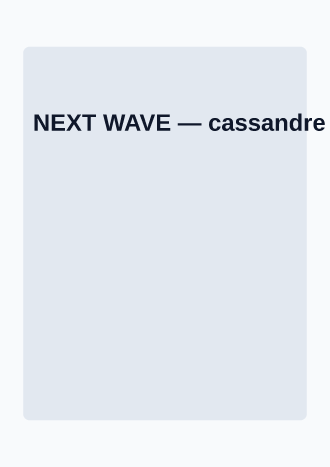NEXT WAVE — Corporate & Conference posters2 template