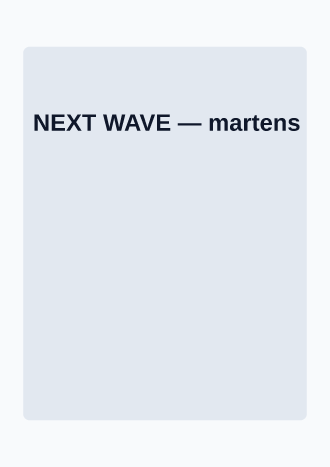 NEXT WAVE — Corporate & Conference posters2 template