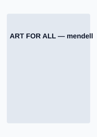 ART FOR ALL — Community posters2 template