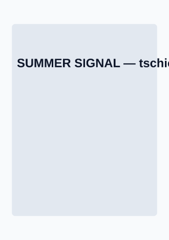 SUMMER SIGNAL — Music & Entertainment posters2 template