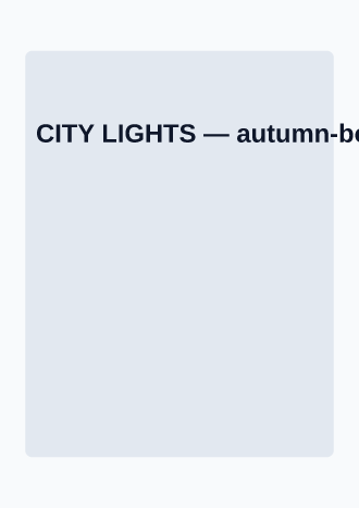 CITY LIGHTS — Film & Arts posters2 template