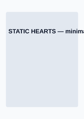 STATIC HEARTS — Music & Entertainment posters2 template