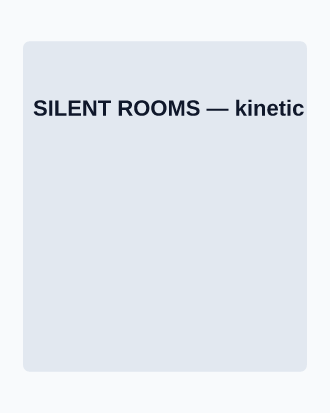 SILENT ROOMS — Film & Arts posters2 template