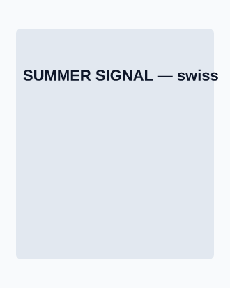 SUMMER SIGNAL — Music & Entertainment posters2 template