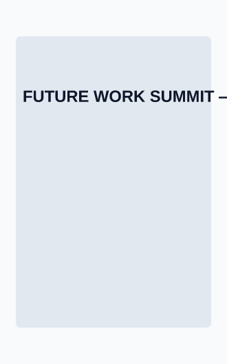 FUTURE WORK SUMMIT — Corporate & Conference posters2 template
