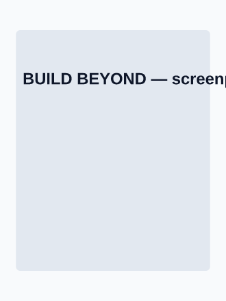 BUILD BEYOND — Corporate & Conference posters2 template