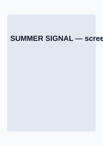 SUMMER SIGNAL — Music & Entertainment posters2 template