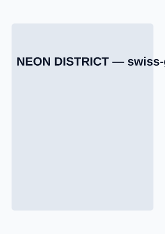 NEON DISTRICT — Music & Entertainment posters2 template