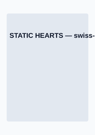 STATIC HEARTS — Music & Entertainment posters2 template