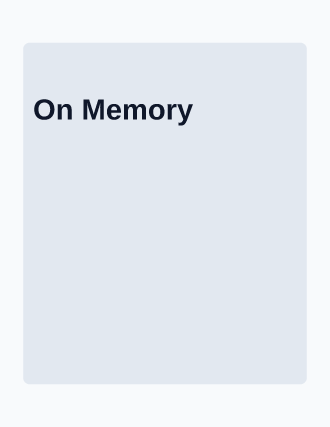 On Memory — Swiss & Modernist template