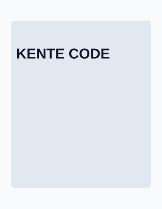 KENTE CODE — Illustrated & Handmade template