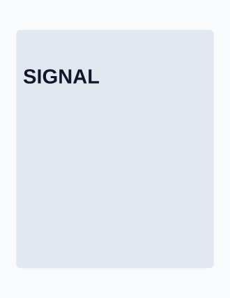 SIGNAL — Typographic & Brutalist poster template