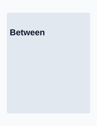 Between — Contemporary & Experimental template