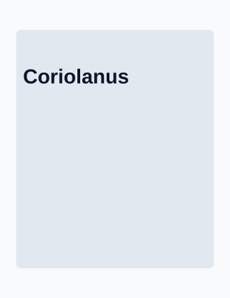 Coriolanus — Typographic & Brutalist template