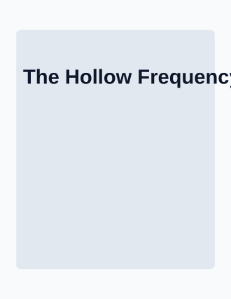 The Hollow Frequency — Film & Noir poster template