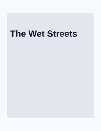 The Wet Streets — Film & Noir poster template