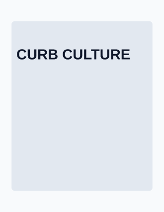 CURB CULTURE — Typographic & Brutalist poster template