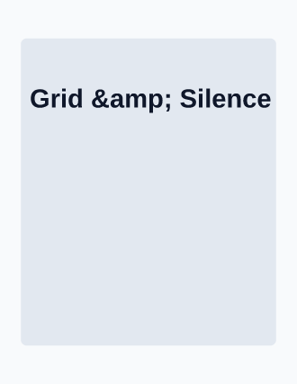Grid & Silence — Swiss & Modernist poster template