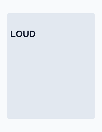 LOUD — Typographic & Brutalist poster template