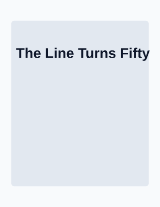 The Line Turns Fifty — Swiss & Modernist poster template