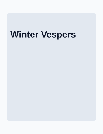 Winter Vespers — Illustrated & Handmade poster template