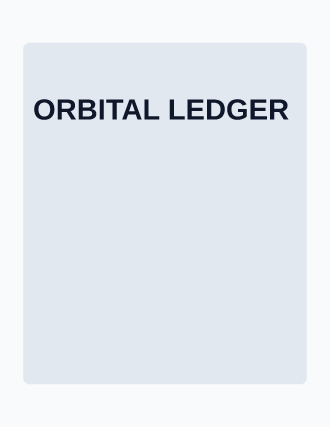 ORBITAL LEDGER — Swiss & Modernist poster template