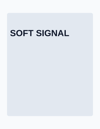 SOFT SIGNAL — Contemporary & Experimental poster template