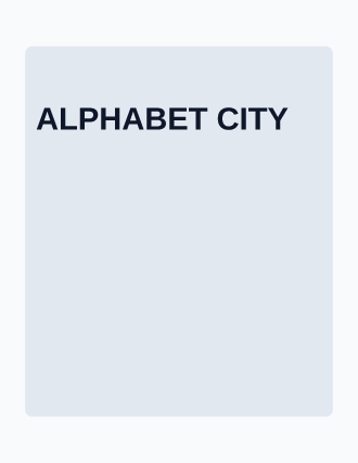 ALPHABET CITY — Typographic & Brutalist poster template
