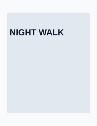 NIGHT WALK — Illustrated & Handmade poster template