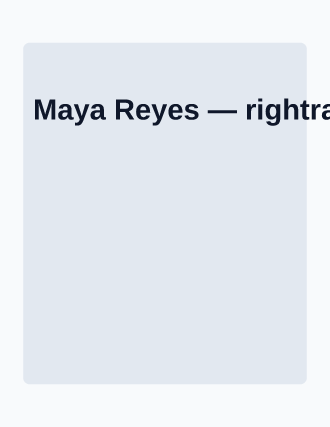 Maya Reyes — rightrail resume — Corporate resume template
