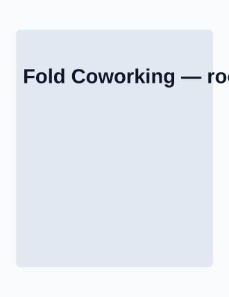 Fold Coworking — room booking — Appointments & Bookings template