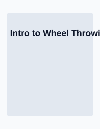 Intro to Wheel Throwing — sign-up sheet — Appointments & Bookings template