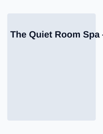 The Quiet Room Spa — therapist schedule — Operations & Routes template