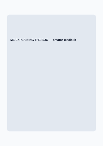 ME EXPLAINING THE BUG — Memes & Viral template
