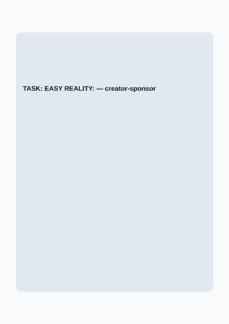 TASK: EASY REALITY: — Memes & Viral template